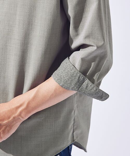 ABAHOUSE / アバハウス シャツ・ブラウス | 【リネンタッチ】7分袖シャツ | 詳細16