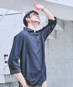 ABAHOUSE / アバハウス シャツ・ブラウス | 【リネンタッチ】カプリ7分袖シャツ