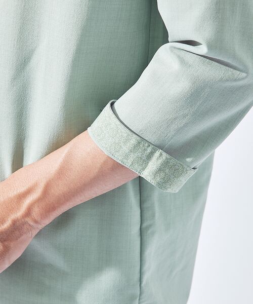 ABAHOUSE / アバハウス シャツ・ブラウス | 【リネンタッチ】カプリ7分袖シャツ | 詳細8