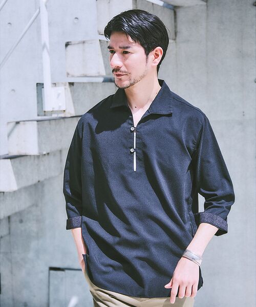 ABAHOUSE / アバハウス シャツ・ブラウス | 【リネンタッチ】カプリ7分袖シャツ | 詳細25