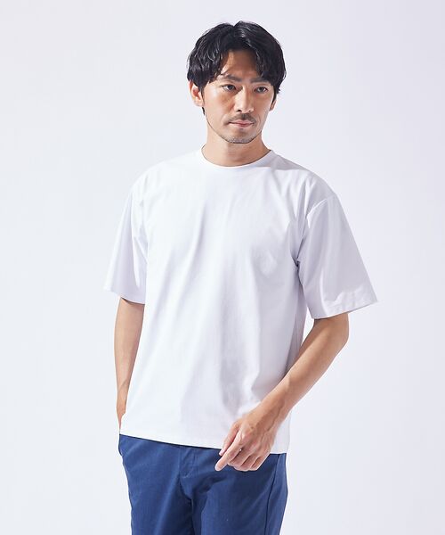 ABAHOUSE/アバハウス 【COOL DRY MAX】半袖Tシャツ【予約】 ホワイト 48 ABAHOUSE/アバハウス 【COOL DRY MAX】半袖Tシャツ【予約】 ホワイト 48