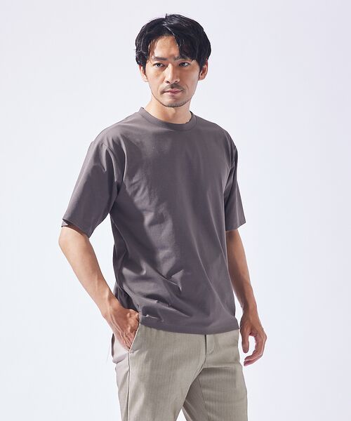 ABAHOUSE/アバハウス 【COOL DRY MAX】半袖Tシャツ【予約】 ブルーグレー 50 ABAHOUSE/アバハウス 【COOL DRY MAX】半袖Tシャツ【予約】 ブルーグレー 50
