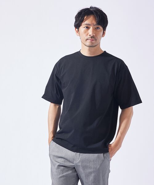 ABAHOUSE/アバハウス 【COOL DRY MAX】半袖Tシャツ【予約】 ブラック 44 ABAHOUSE/アバハウス 【COOL DRY MAX】半袖Tシャツ【予約】 ブラック 44
