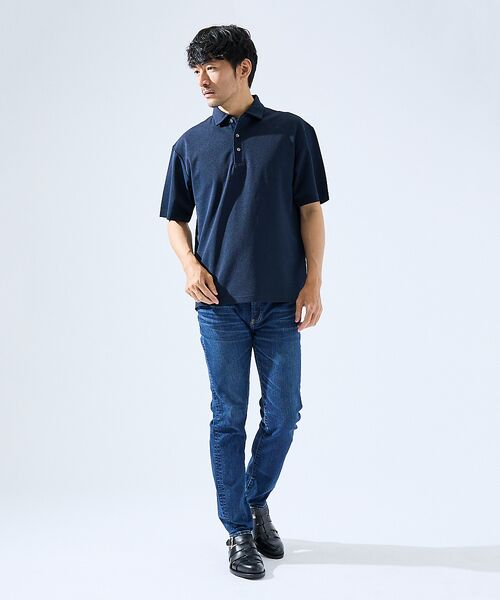 ABAHOUSE / アバハウス ポロシャツ | 【快適機能素材】ハイツイスト カノコ 半袖ポロシャツ | 詳細6