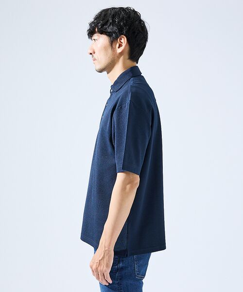 ABAHOUSE / アバハウス ポロシャツ | 【快適機能素材】ハイツイスト カノコ 半袖ポロシャツ | 詳細7