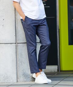 ABAHOUSE / アバハウス パンツ | 【ハイパーストレッチ】ヘリンボーン イージー スラックス パンツ