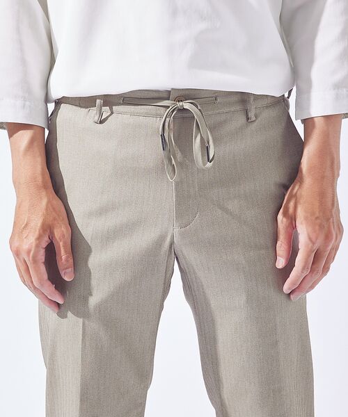 ABAHOUSE / アバハウス パンツ | 【ハイパーストレッチ】ヘリンボーン イージー スラックス パンツ | 詳細3