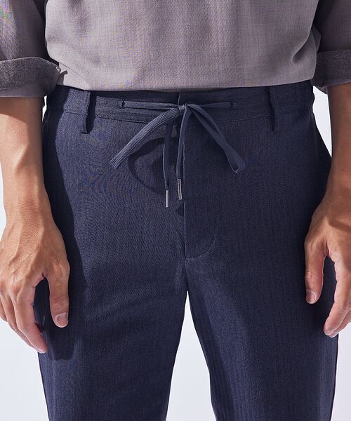 ABAHOUSE / アバハウス パンツ | 【ハイパーストレッチ】ヘリンボーン イージー スラックス パンツ | 詳細8
