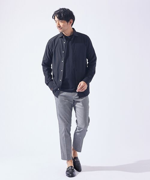 ABAHOUSE / アバハウス パンツ | 【ハイパーストレッチ】ヘリンボーン イージー スラックス パンツ | 詳細13