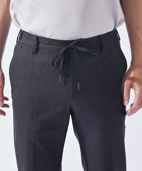 ABAHOUSE / アバハウス パンツ | 【ハイパーストレッチ】ヘリンボーン イージー スラックス パンツ | 詳細17