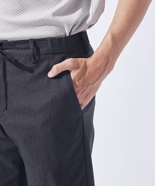 ABAHOUSE / アバハウス パンツ | 【ハイパーストレッチ】ヘリンボーン イージー スラックス パンツ | 詳細18