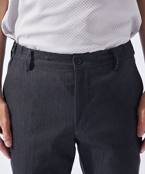 ABAHOUSE / アバハウス パンツ | 【ハイパーストレッチ】ヘリンボーン イージー スラックス パンツ | 詳細21