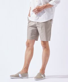 ABAHOUSE / アバハウス ショート・ハーフ・半端丈パンツ | 【ハイパーストレッチ】ヘリンボーン ショートパンツ / ショーツ