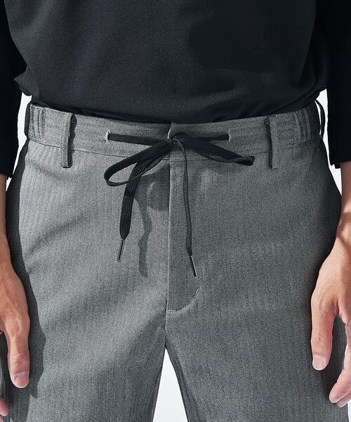 ABAHOUSE / アバハウス ショート・ハーフ・半端丈パンツ | 【ハイパーストレッチ】ヘリンボーン ショートパンツ / ショーツ | 詳細9