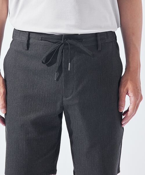 ABAHOUSE / アバハウス ショート・ハーフ・半端丈パンツ | 【ハイパーストレッチ】ヘリンボーン ショートパンツ / ショーツ | 詳細15