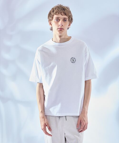 ABAHOUSE / アバハウス Tシャツ | バックプリント グラフィック 半袖Tシャツ/オーバーサイズ/LE TRIO AB | 詳細4