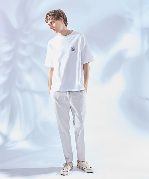 ABAHOUSE / アバハウス Tシャツ | バックプリント グラフィック 半袖Tシャツ/オーバーサイズ/LE TRIO AB | 詳細5