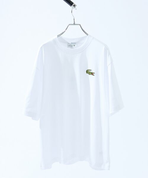 ABAHOUSE / アバハウス Tシャツ | 【LACOSTE / ラコステ】シェニールワニロゴ ルーズフィットTシャツ | 詳細1