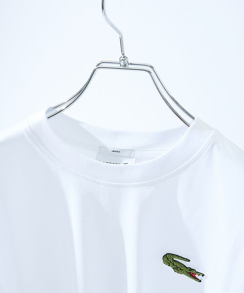 ABAHOUSE / アバハウス Tシャツ | 【LACOSTE / ラコステ】シェニールワニロゴ ルーズフィットTシャツ | 詳細2