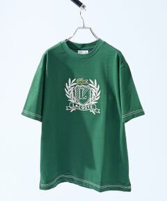ABAHOUSE / アバハウス Tシャツ | 【LACOSTE / ラコステ】ハンドステッチ風フレンチグラフィックTシャツ