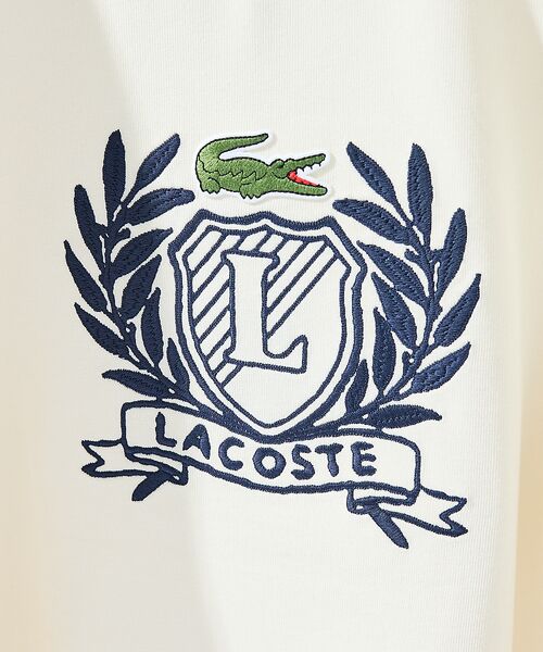 ABAHOUSE / アバハウス Tシャツ | 【LACOSTE / ラコステ】ハンドステッチ風フレンチグラフィックTシャツ | 詳細3