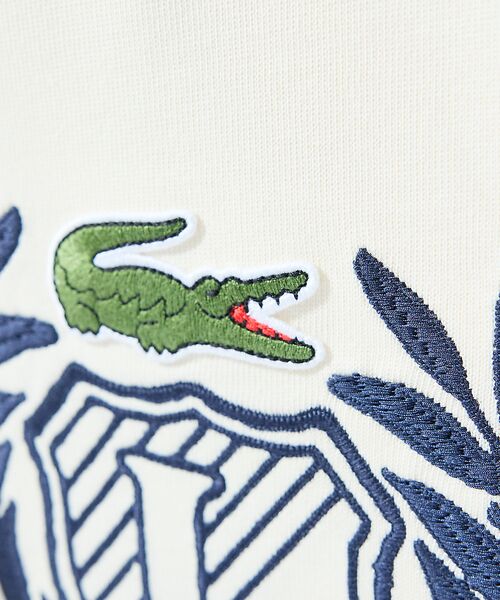 ABAHOUSE / アバハウス Tシャツ | 【LACOSTE / ラコステ】ハンドステッチ風フレンチグラフィックTシャツ | 詳細4