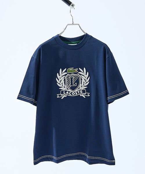 ABAHOUSE / アバハウス Tシャツ | 【LACOSTE / ラコステ】ハンドステッチ風フレンチグラフィックTシャツ | 詳細13
