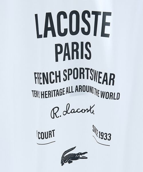 ABAHOUSE / アバハウス Tシャツ | 【LACOSTE / ラコステ】タイポグラフィTシャツ | 詳細3