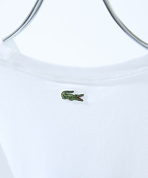 ABAHOUSE / アバハウス Tシャツ | 【LACOSTE / ラコステ】タイポグラフィTシャツ | 詳細6
