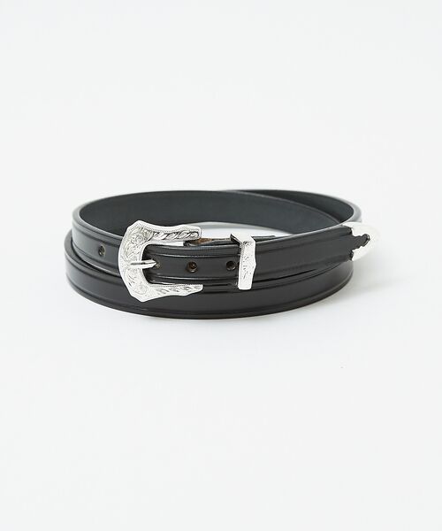 ABAHOUSE/アバハウス 【TORY LEATHER / トリーレザー】3/4WesternBelt / ブラック 30 ABAHOUSE/アバハウス 【TORY LEATHER / トリーレザー】3/4WesternBelt / ブラック 30