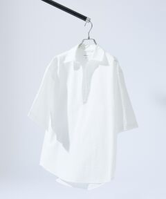 ABAHOUSE / アバハウス シャツ・ブラウス | サッカーストライプ スキッパーシャツ / オーバーサイズ / 半袖シャツ