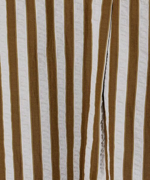 ABAHOUSE / アバハウス シャツ・ブラウス | サッカーストライプ スキッパーシャツ / オーバーサイズ / 半袖シャツ | 詳細1