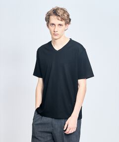 ABAHOUSE / アバハウス Tシャツ | 【接触冷感/WEB限定】フリーザー VネックTシャツ /アイスピケ ストレッチ