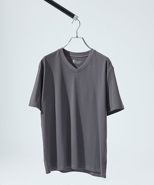 ABAHOUSE / アバハウス Tシャツ | 【接触冷感/WEB限定】フリーザー VネックTシャツ /アイスピケ ストレッチ | 詳細15