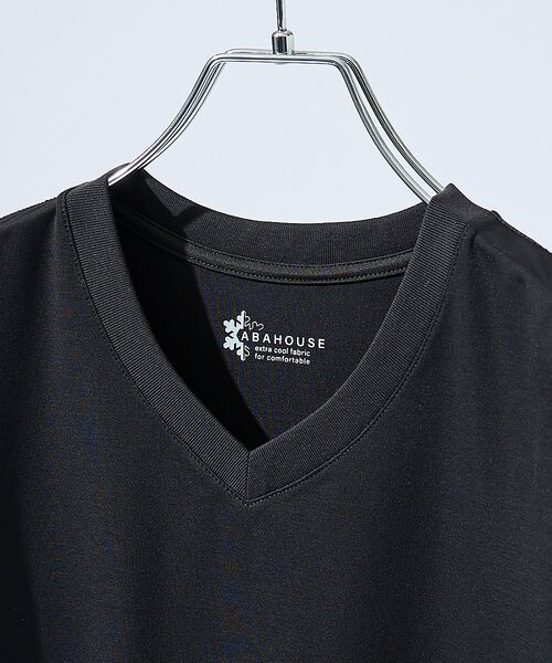 ABAHOUSE / アバハウス Tシャツ | 【接触冷感/WEB限定】フリーザー VネックTシャツ /アイスピケ ストレッチ | 詳細22