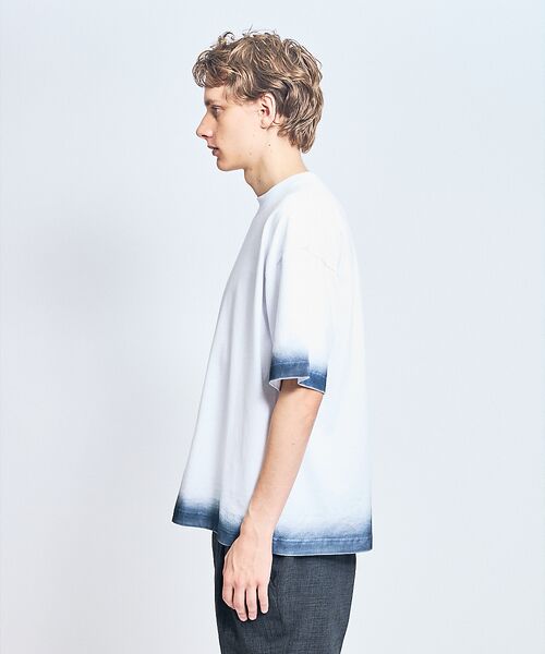 ABAHOUSE / アバハウス Tシャツ | ヴィンテージデザイン スプレープリント 半袖Tシャツ / オーバーサイズ | 詳細1