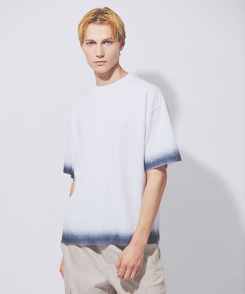 ABAHOUSE / アバハウス Tシャツ | ヴィンテージデザイン スプレープリント 半袖Tシャツ / オーバーサイズ | 詳細9