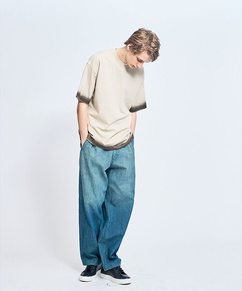 ABAHOUSE / アバハウス Tシャツ | ヴィンテージデザイン スプレープリント 半袖Tシャツ / オーバーサイズ | 詳細11