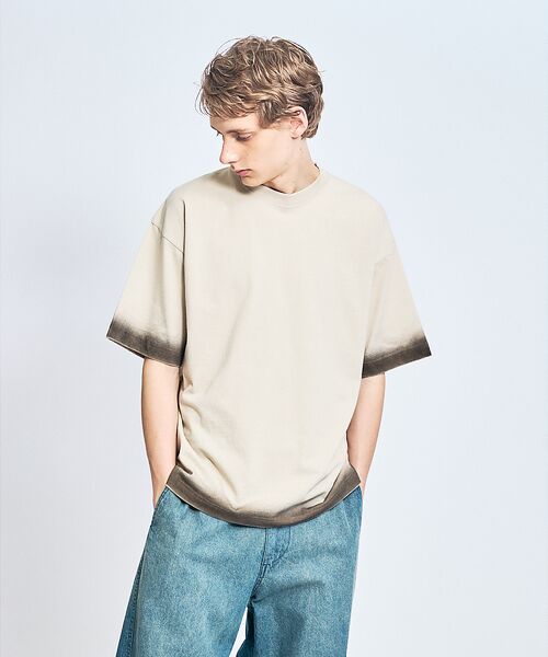 ABAHOUSE / アバハウス Tシャツ | ヴィンテージデザイン スプレープリント 半袖Tシャツ / オーバーサイズ | 詳細14