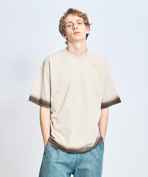 ABAHOUSE / アバハウス Tシャツ | ヴィンテージデザイン スプレープリント 半袖Tシャツ / オーバーサイズ | 詳細15