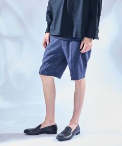 ABAHOUSE / アバハウス ショート・ハーフ・半端丈パンツ | ソロストレッチ リネン イージーショートパンツ / セットアップ対応