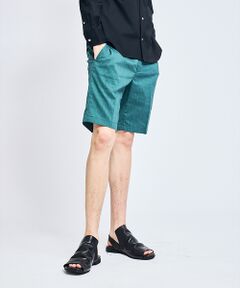 ABAHOUSE / アバハウス ショート・ハーフ・半端丈パンツ | ソロストレッチ リネン イージーショートパンツ / セットアップ対応