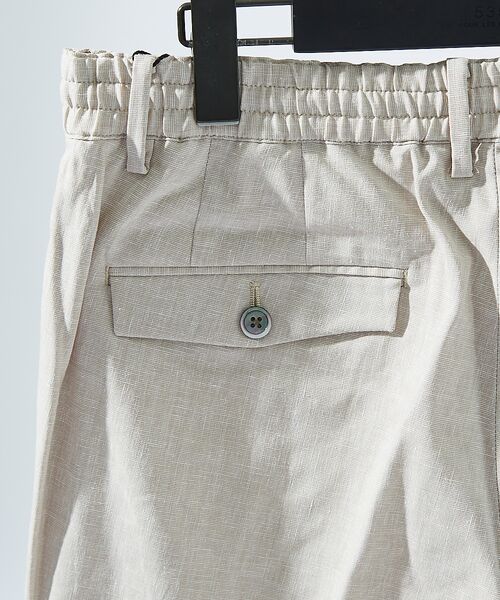 ABAHOUSE / アバハウス ショート・ハーフ・半端丈パンツ | ソロストレッチ リネン イージーショートパンツ / セットアップ対応 | 詳細6
