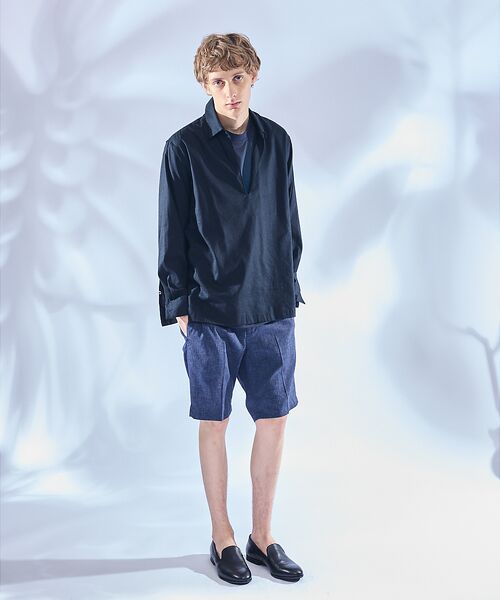 ABAHOUSE / アバハウス ショート・ハーフ・半端丈パンツ | ソロストレッチ リネン イージーショートパンツ / セットアップ対応 | 詳細11