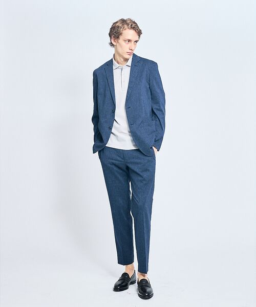 ABAHOUSE / アバハウス テーラードジャケット | 【セットアップ対応】ソロストレッチリネン ライトジャケット / サマージャケット | 詳細7