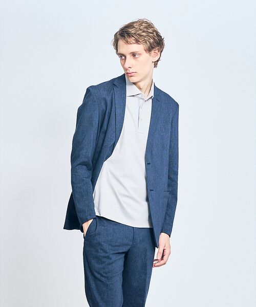 ABAHOUSE / アバハウス テーラードジャケット | 【セットアップ対応】ソロストレッチリネン ライトジャケット / サマージャケット | 詳細18