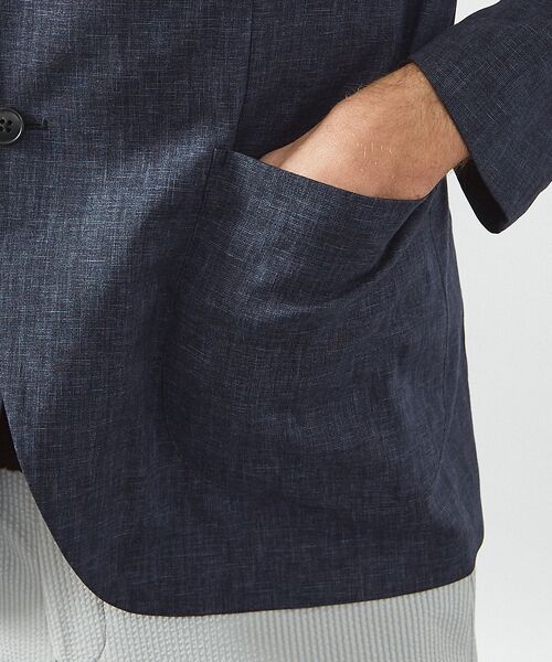 ABAHOUSE / アバハウス テーラードジャケット | 【セットアップ対応】ソロストレッチリネン ライトジャケット / サマージャケット | 詳細13