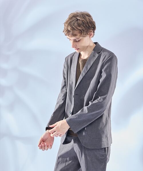 ABAHOUSE / アバハウス テーラードジャケット | 【セットアップ対応】ソロストレッチリネン ライトジャケット / サマージャケット | 詳細25