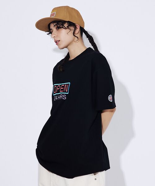 ABAHOUSE / アバハウス ハット | 【YOIDORE/ヨイドレ 】 オアイソ刺繍 CAP/24HRS OPEN/ベー | 詳細7