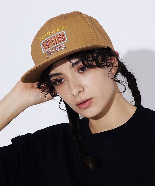 ABAHOUSE / アバハウス ハット | 【YOIDORE/ヨイドレ 】 オアイソ刺繍 CAP/24HRS OPEN/ベー | 詳細9